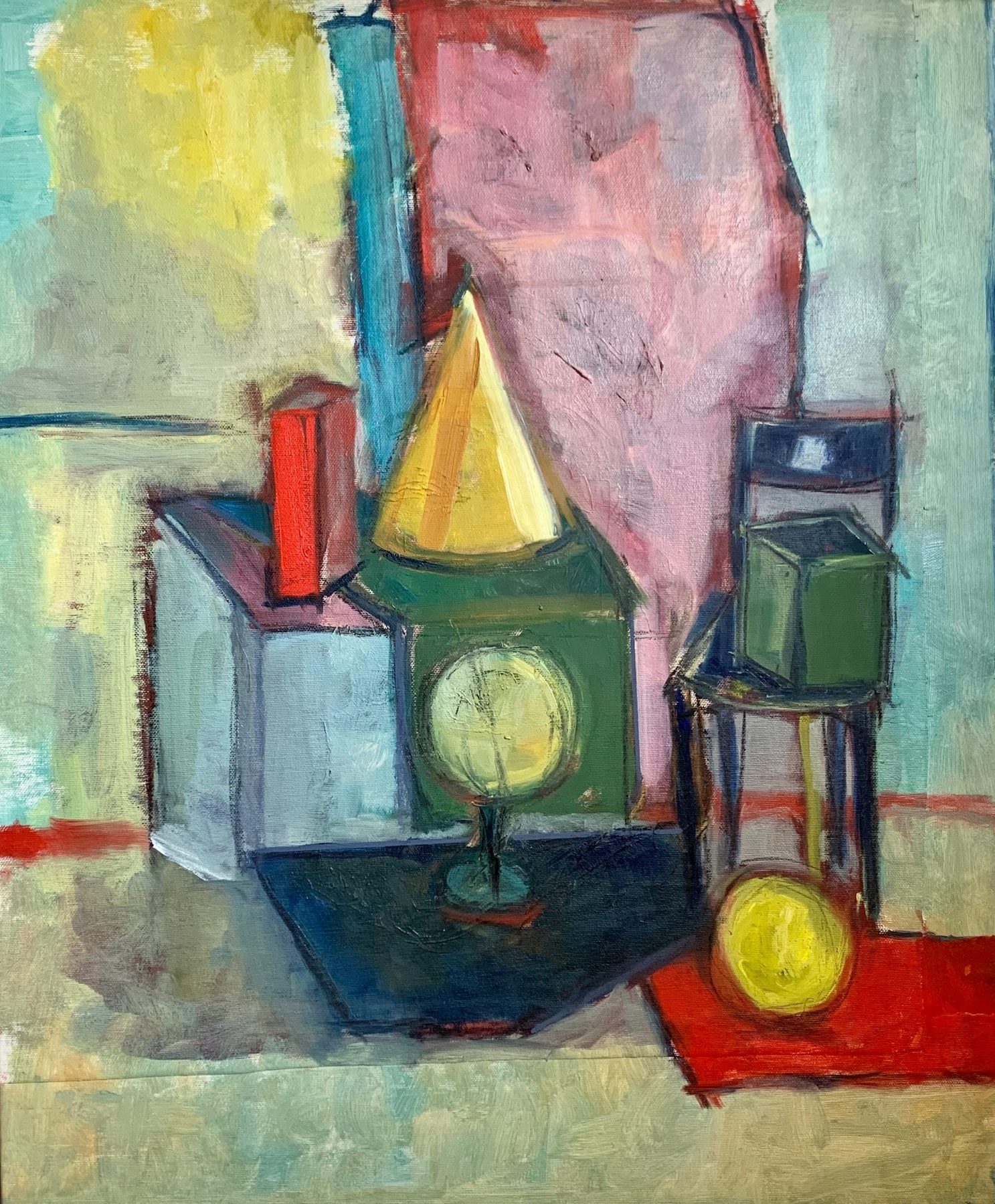 Still Life With Globe №2, a painting by Monica Cohn
